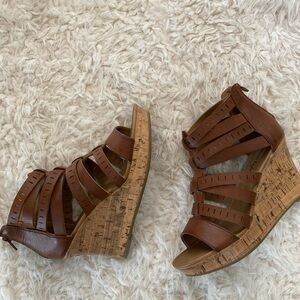 American Eagle Outfitters Brown Wedges